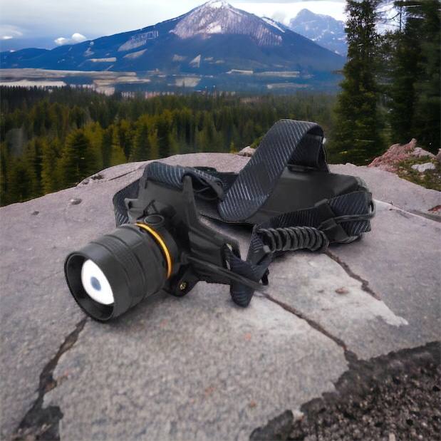 Яркий налобный фонарь Bailong BL-8076-2-GT100, Фонарь аккумуляторный для рыбалки, Фонарь на голову