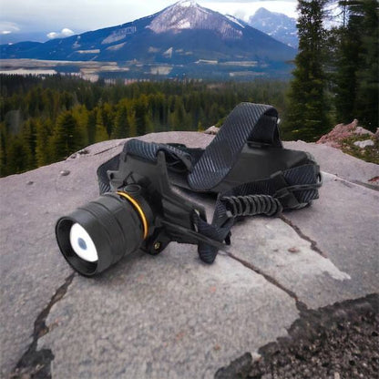 Яркий налобный фонарь Bailong BL-8076-2-GT100, Фонарь аккумуляторный для рыбалки, Фонарь на голову