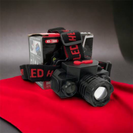 Фонарь налобный Bailong BL-1805 COB XPE аккумуляторный, фонарь на голову для рыбалки, надежный налобный