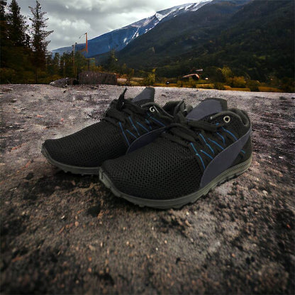 Спортивные кроссовки мужские летние из сетки 40 размер. Летние кроссовки сетка. Модель 24112. Цвет: черный