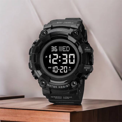 Годинник наручний чоловічий SKMEI 1968BKBK BLACK-BLACK, водостійкий тактичний годинник. Колір: чорний