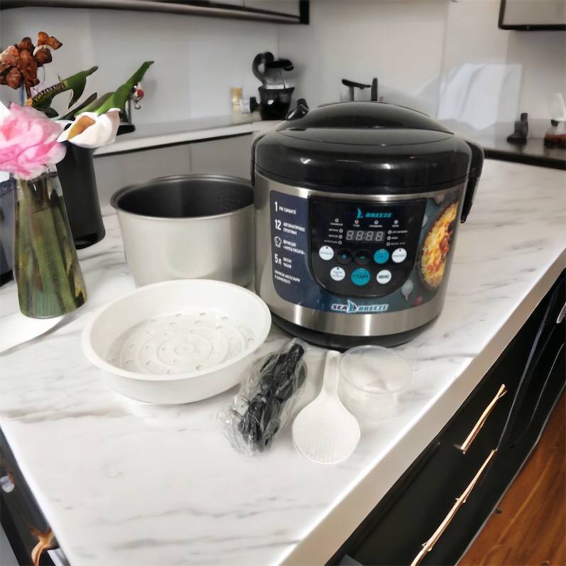 Мультиварка SeaBreeze SB-044 900 Вт, бытовые мультиварки рисоварки, электро скороварка, кашеваркы