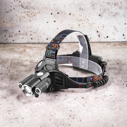 Фонарь налобный W602-T6-2XPE Bike с велокреплением 2x18650, светодиодный фонарь на лоб, сверхмощный