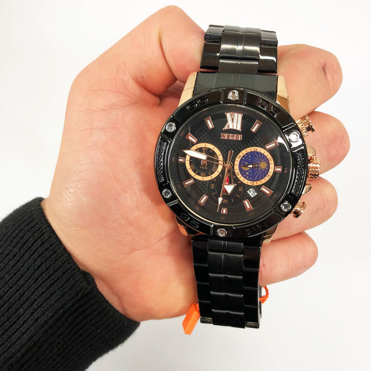 Часы наручные мужские SKMEI 9235RG, часы кварцевые мужские, модные мужские часы круглые