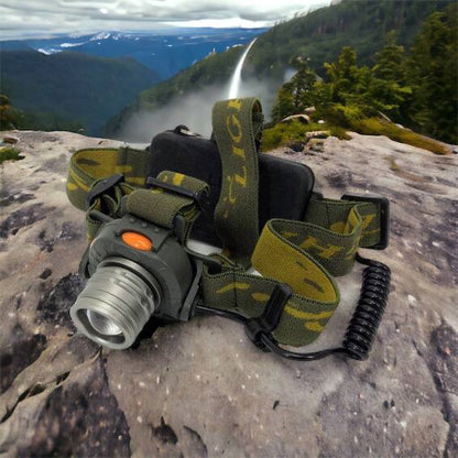 Налобный фонарь тактический Bailong BL-1505 \ 602B SENSOR с датчиком движения, Фонарик налобный led