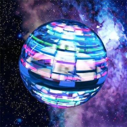 Летающий шар спиннер светящийся FlyNova Pro Gyrosphere игрушка мяч бумеранг, игрушка летающий шар