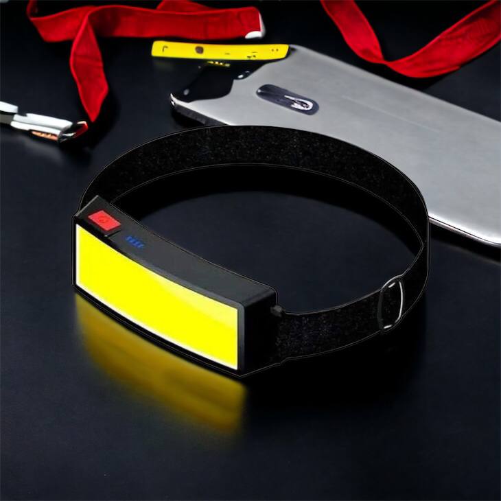 Налобный фонарик яркий рассеивающий для СТО Bailong BL-F007-COB, 3 режима, водостойкий, зарядка от USB