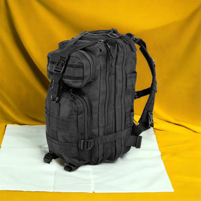 Тактический рюкзак Tactic 1000D для военных, охоты, рыбалки,  походов, путешествий и спорта. Цвет: черный