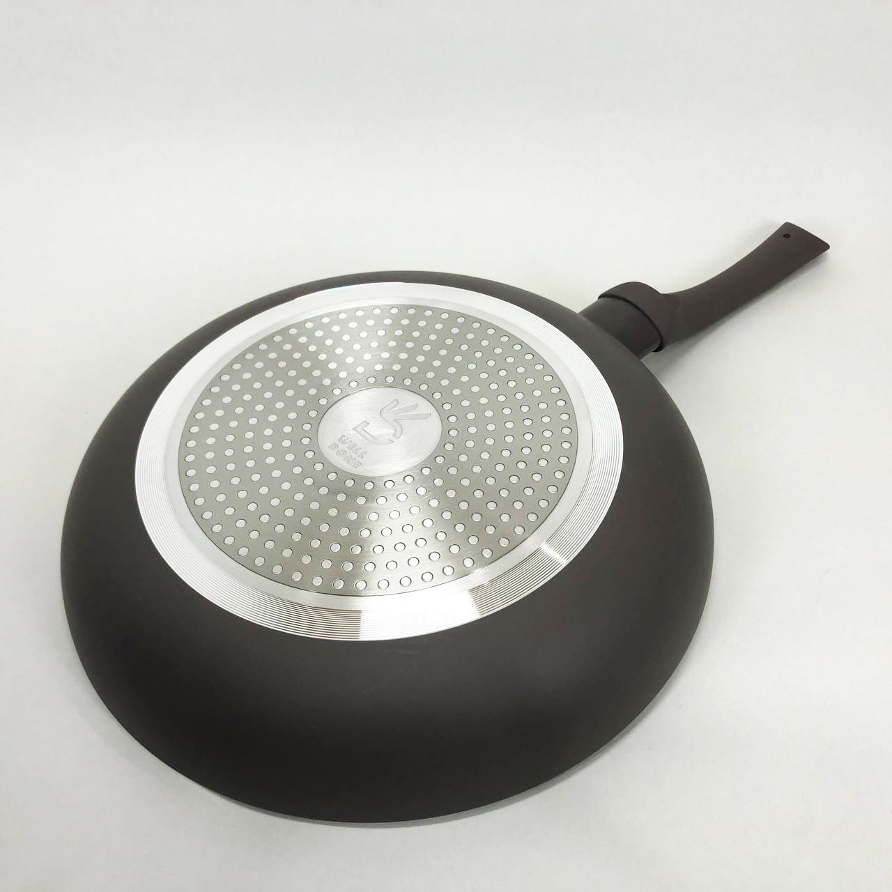 Сковорода алюминиевая 28 см WELL DONE WD-1018B индукция, сковорода с толстым дном, удобная на кухню