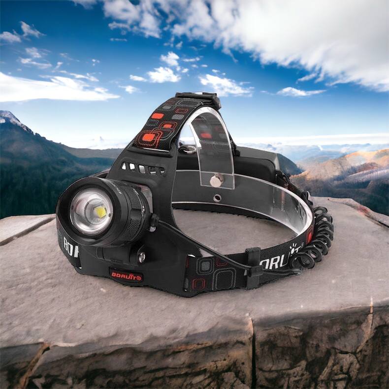 Налобный фонарь Bailong BL-T32-P50, мощный налобный светодиодный фонарик на голову, три режима