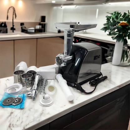 Мясорубка Suntera SMG-5454SS, Кухонная мясорубка, Мясорубка электрическая металл, Мясорубка-соковижималка