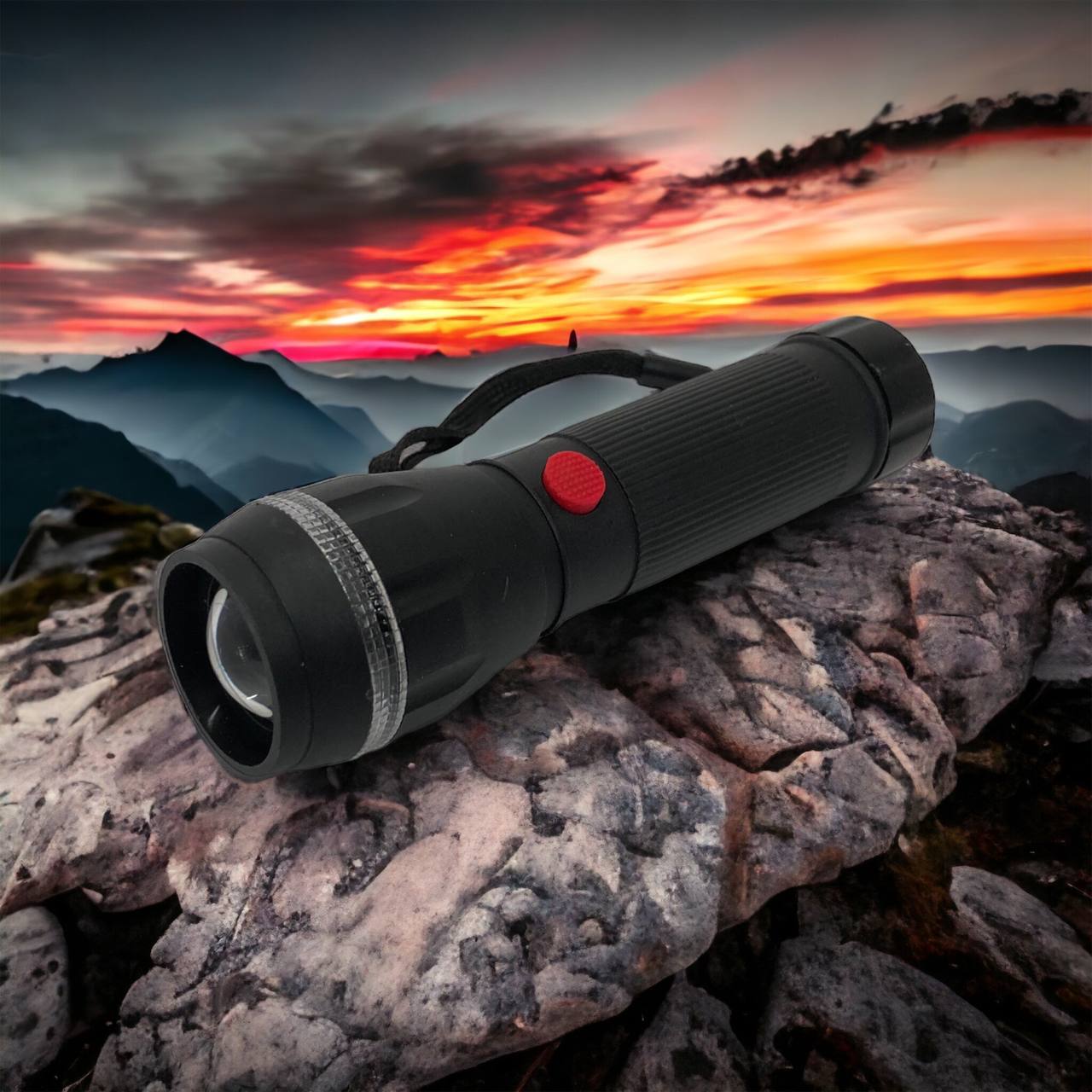 Ручний ліхтарик на батарейках (3хААА) з функцією зуму, кишеньковий міні ліхтар лід ліхтар переносний гарний