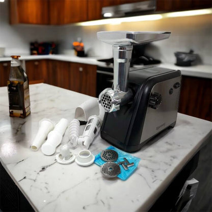 Мясорубка Rainberg RB-672 3000W электрическая с реверсом и соковыжималкой, мясорубка электрическая металл