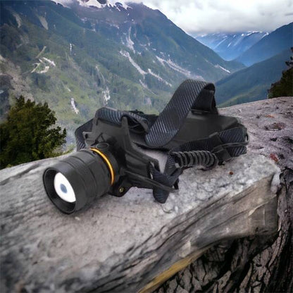 Яркий налобный фонарь Bailong BL-8076-2-GT100, Фонарь аккумуляторный для рыбалки, Фонарь на голову