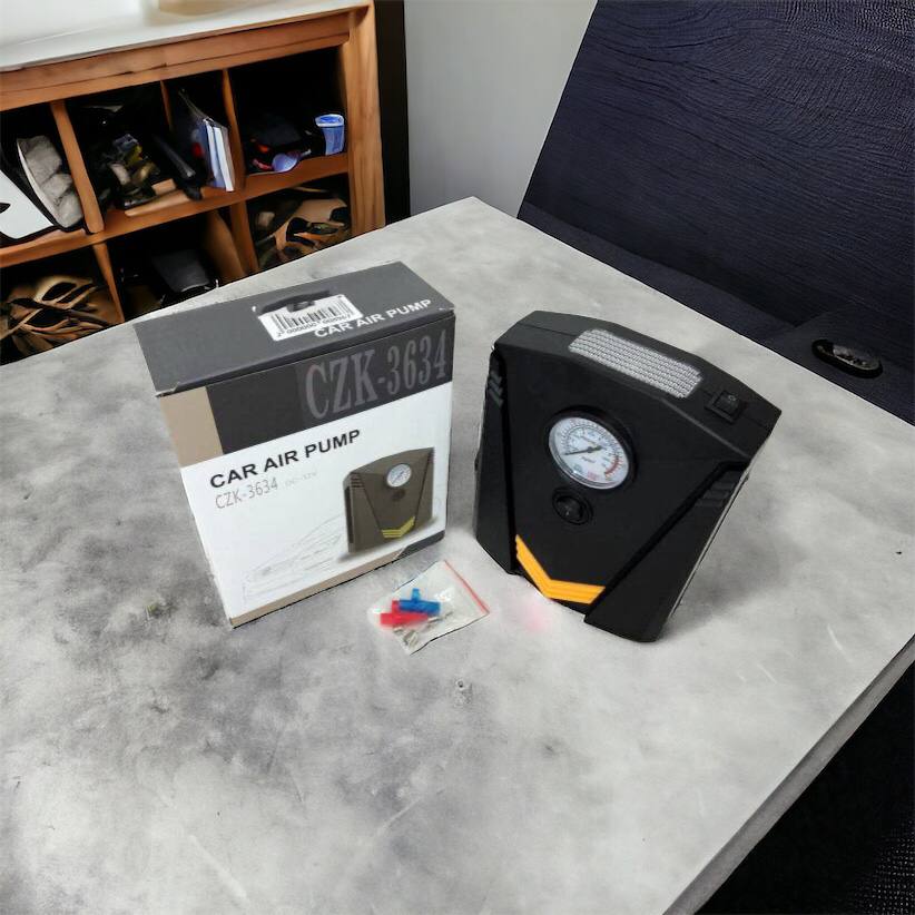 Автомобильный компрессор 12V насос с фонариком, мощный насос для колес автомобиля от прикуривателя
