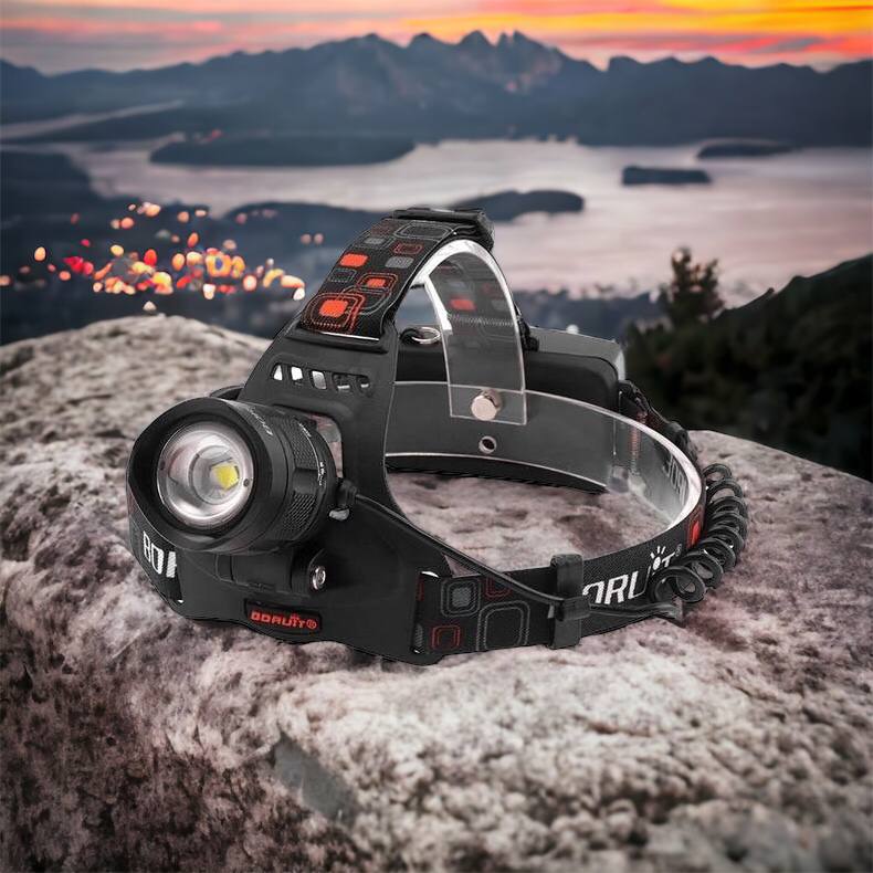 Налобный фонарь Bailong BL-T32-P50, мощный налобный светодиодный фонарик на голову, три режима