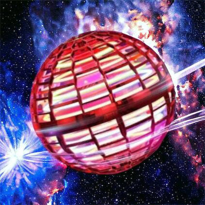 Летающий шар спиннер светящийся FlyNova Pro Gyrosphere игрушка мяч бумеранг, игрушка летающий шар