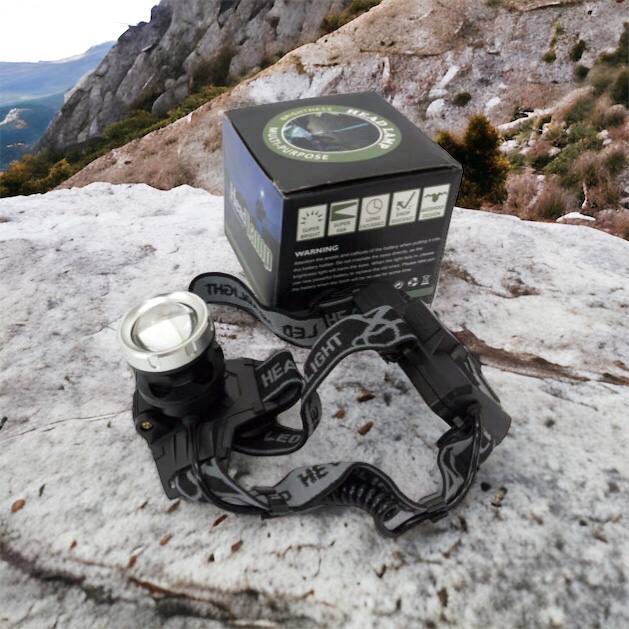 Фонарик на голову Bailong BL-8070-P50, LED налобный аккумуляторный фонарь, фонарь на голову для рыбалки