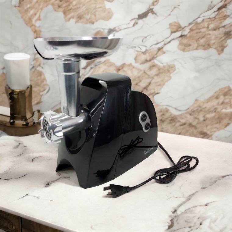 Мясорубка Suntera SMG-5425B, электрическая мясорубка с насадками, электромясорубка для шинковки