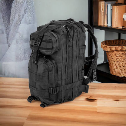 Тактический рюкзак Tactic 1000D для военных, охоты, рыбалки,  походов, путешествий и спорта. Цвет: черный