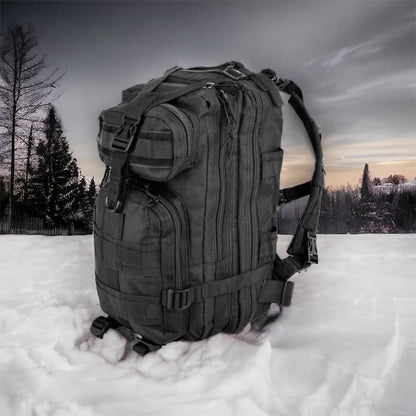 Тактический рюкзак Tactic 1000D для военных, охоты, рыбалки,  походов, путешествий и спорта. Цвет: черный