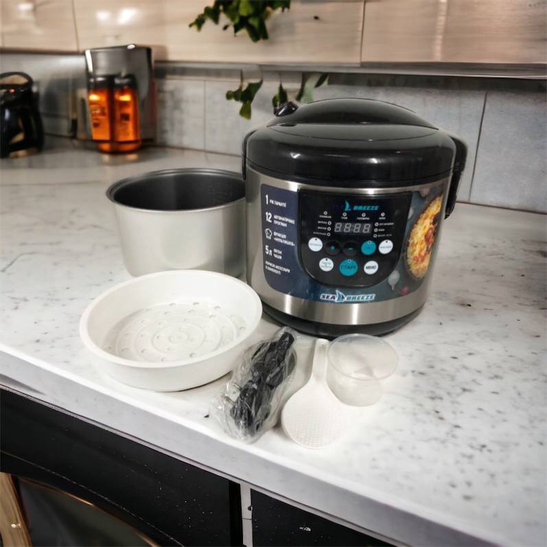 Мультиварка SeaBreeze SB-044 900 Вт, бытовые мультиварки рисоварки, электро скороварка, кашеваркы