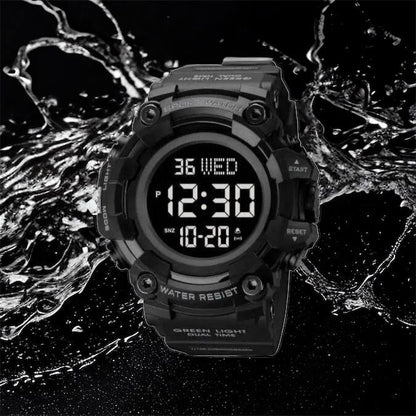 Годинник наручний чоловічий SKMEI 1968BKBK BLACK-BLACK, водостійкий тактичний годинник. Колір: чорний