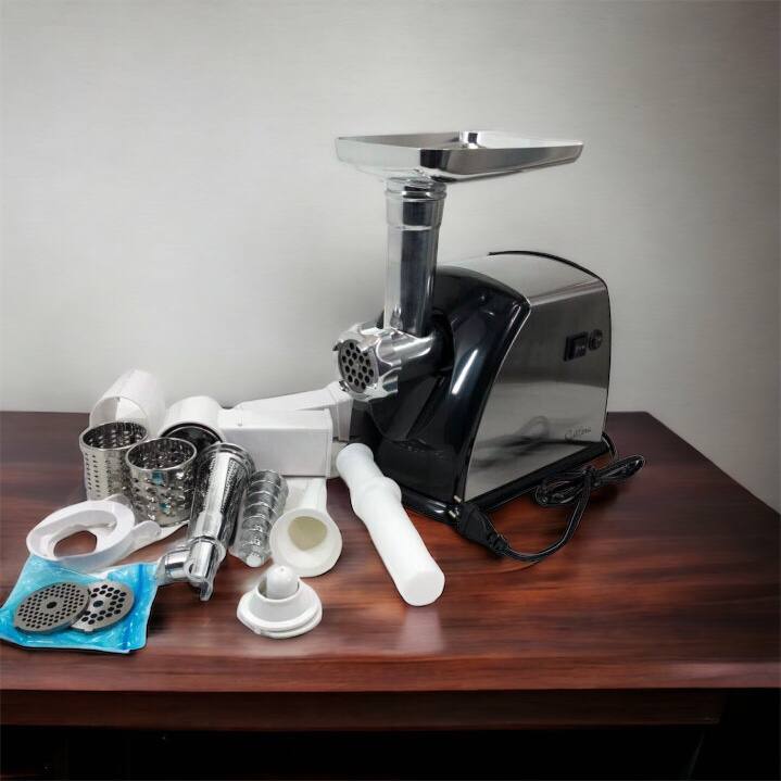 Мясорубка Suntera SMG-5454SS, Кухонная мясорубка, Мясорубка электрическая металл, Мясорубка-соковижималка