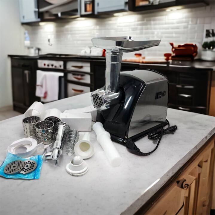 Мясорубка Suntera SMG-5454SS, Кухонная мясорубка, Мясорубка электрическая металл, Мясорубка-соковижималка