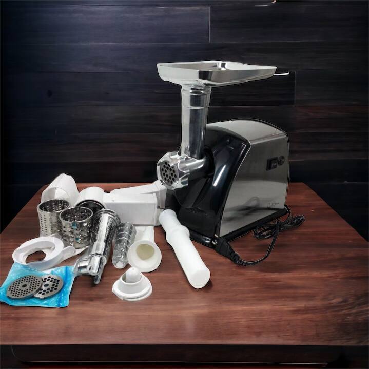 Мясорубка Suntera SMG-5454SS, Кухонная мясорубка, Мясорубка электрическая металл, Мясорубка-соковижималка