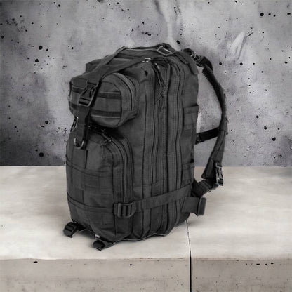 Тактический рюкзак Tactic 1000D для военных, охоты, рыбалки,  походов, путешествий и спорта. Цвет: черный