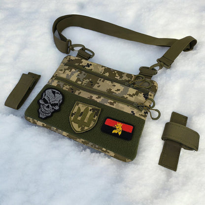 Сумка-кобура піксель камуфляж, тактична чоловіча сумка з тканини кордури AOR-1