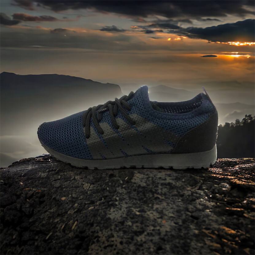 Кроссовки лето сетка мужские 40 размер | Текстильные кроссовки сеткой | Модель 41373. Цвет: синий