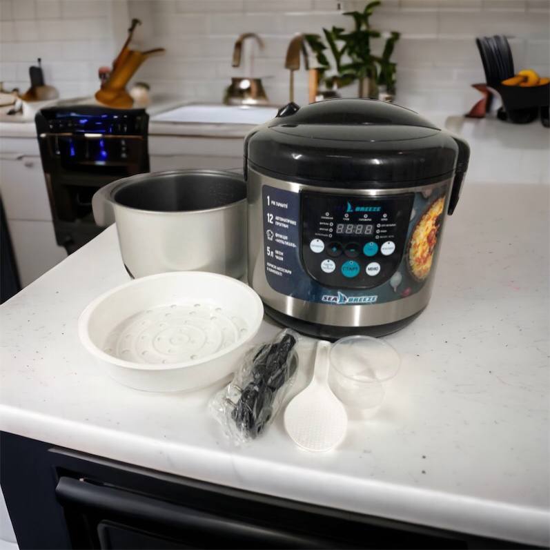 Мультиварка SeaBreeze SB-044 900 Вт, бытовые мультиварки рисоварки, электро скороварка, кашеваркы