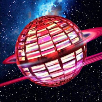 Летающий шар спиннер светящийся FlyNova Pro Gyrosphere игрушка мяч бумеранг, игрушка летающий шар