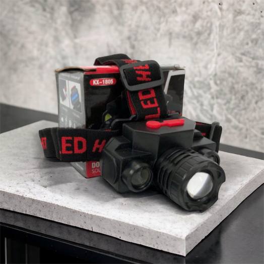 Фонарь налобный Bailong BL-1805 COB XPE аккумуляторный, фонарь на голову для рыбалки, надежный налобный