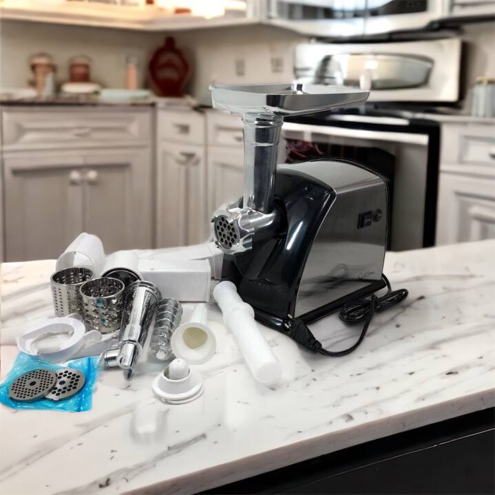 Мясорубка Suntera SMG-5454SS, Кухонная мясорубка, Мясорубка электрическая металл, Мясорубка-соковижималка