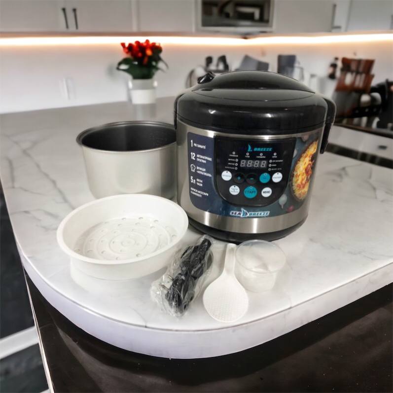 Мультиварка SeaBreeze SB-044 900 Вт, бытовые мультиварки рисоварки, электро скороварка, кашеваркы