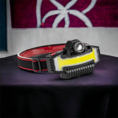 Налобный фонарик Bailong BL-W685-LTS+COB+RGB, 5 режимов, водостойкий, ударостойкий, USB кабель Type-c