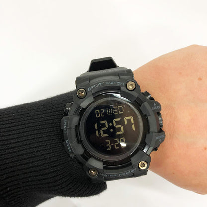 Годинник наручний чоловічий SKMEI 1968BKBK BLACK-BLACK, водостійкий тактичний годинник. Колір: чорний