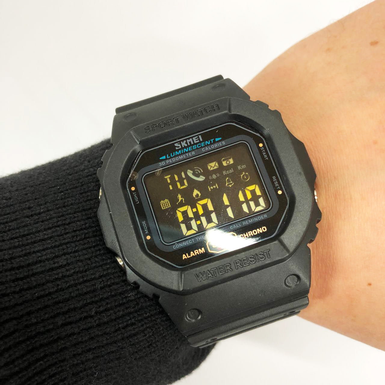 Смарт-годинник наручний чоловічий SKMEI 1629BK, Годинник військовий чоловічий, Годинник для військовослужбовців