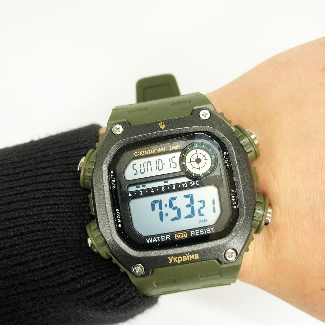Часы наручные мужские SKMEI 6212/2126AG, Часы наручные электронные тактические, Водостойкие часы