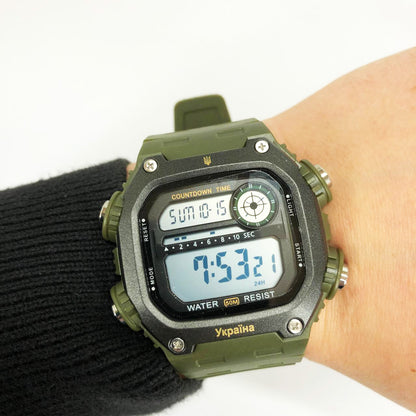 Часы наручные мужские SKMEI 6212/2126AG, Часы наручные электронные тактические, Водостойкие часы