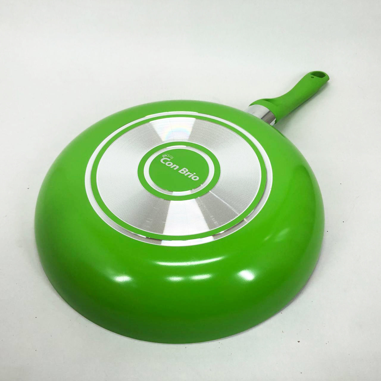 Сковорода 28 см Con Brio СВ-2814, сковорода для жарки, качественная сковорода. Цвет: зеленый