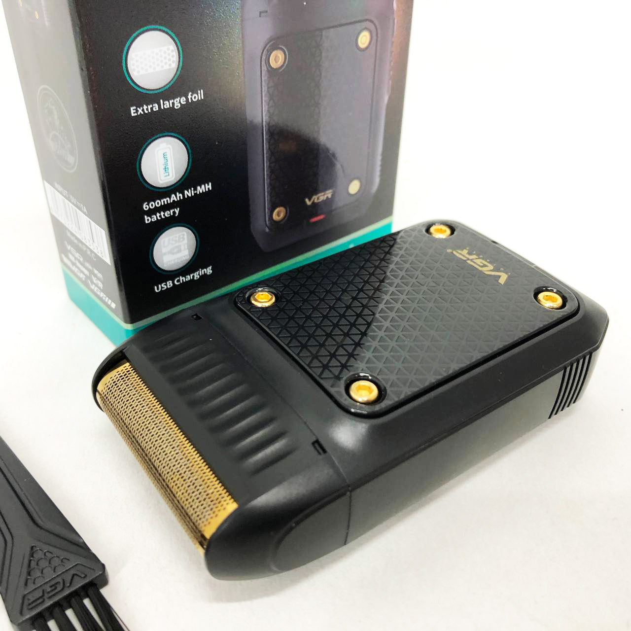 Электробритва мужская VGR V-353 профессиональная бритва шейвер для сухого бритья триммер. Цвет: черный