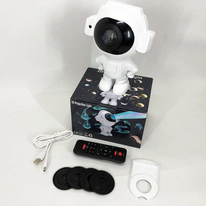 Звездный 3D проектор Astronaut, Лазерный проектор звездного неба космос Проектор звездного неба в комнату