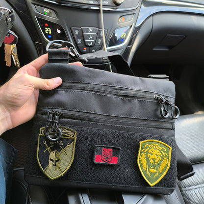 Тактический рюкзак через плечо, Нагрудная сумка мужская тактическая тканевая, Нагрудная сумка кобура