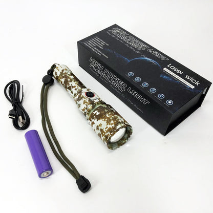 Фонарь ручной аккумуляторный PLD-AK132M Camouflage, Фонарь ручной мощный, Тактичный фонарь