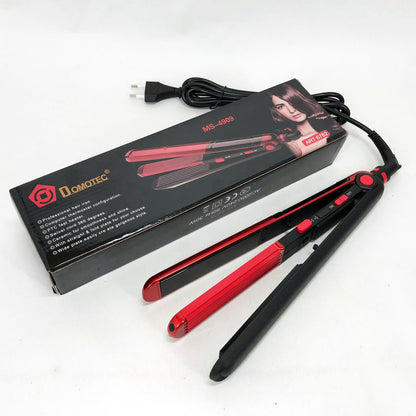 Плойка гофре 2 в 1 Domotec MS-4909, черно-красный, стайлер для завивки, стайлер для укладки
