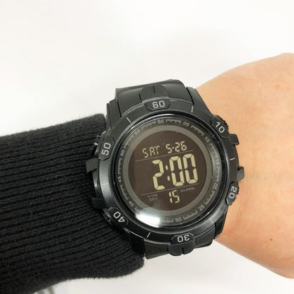 Часы наручные мужские SKMEI 1475BK BLACK, военные тактические часы. Цвет: черный